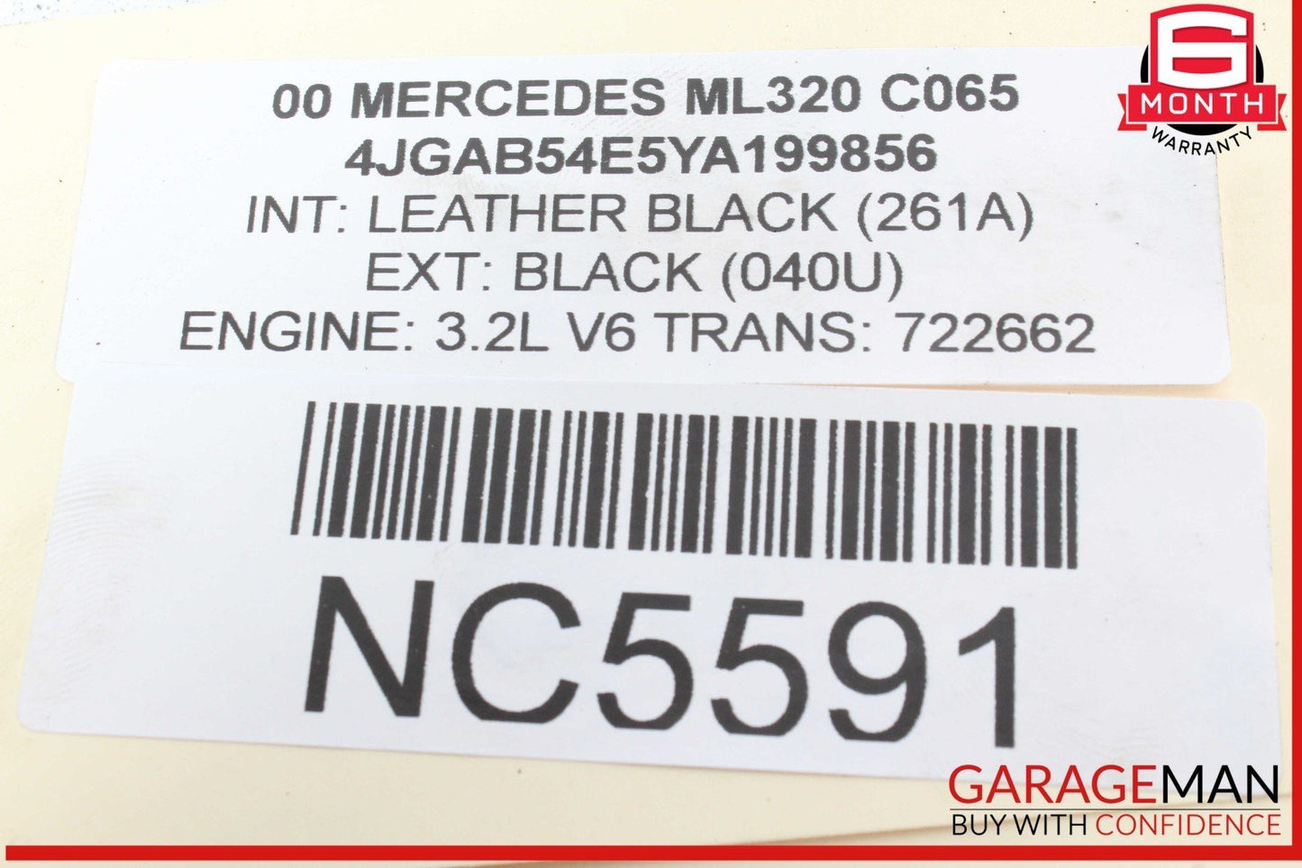 98-02 Mercedes W163 ML320 CLK320 E320 Engine Water Pump 1122010401 OEM