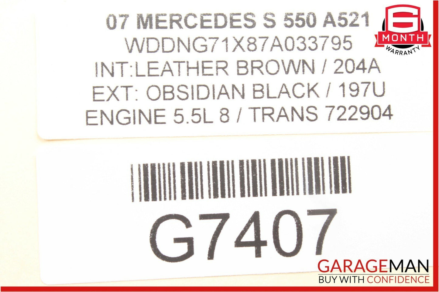 03-11 Mercedes E350 SL500 CLS550 Front Left Side Lower Wishbone Control Arm OEM