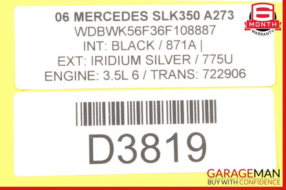 05-11 Mercedes R171 SLK280 SLK350 Right or Left Side Dash AC Air Vent Trim Black