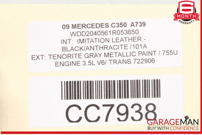 08-14 Mercedes W204 C350 C300 Power Steering Rack and Pinion Assembly OEM