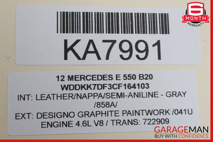 08-18 Mercedes W212 E550 E350 Front Left Seat Control Module 1729007500 OEM
