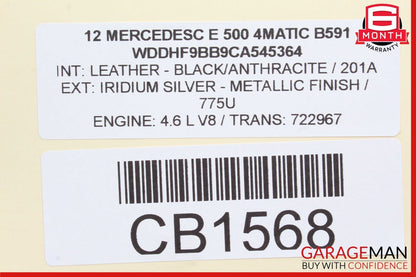 11-18 Mercedes E550 CL550 S550 Left Side Turbocharger Turbo Charger Manifold