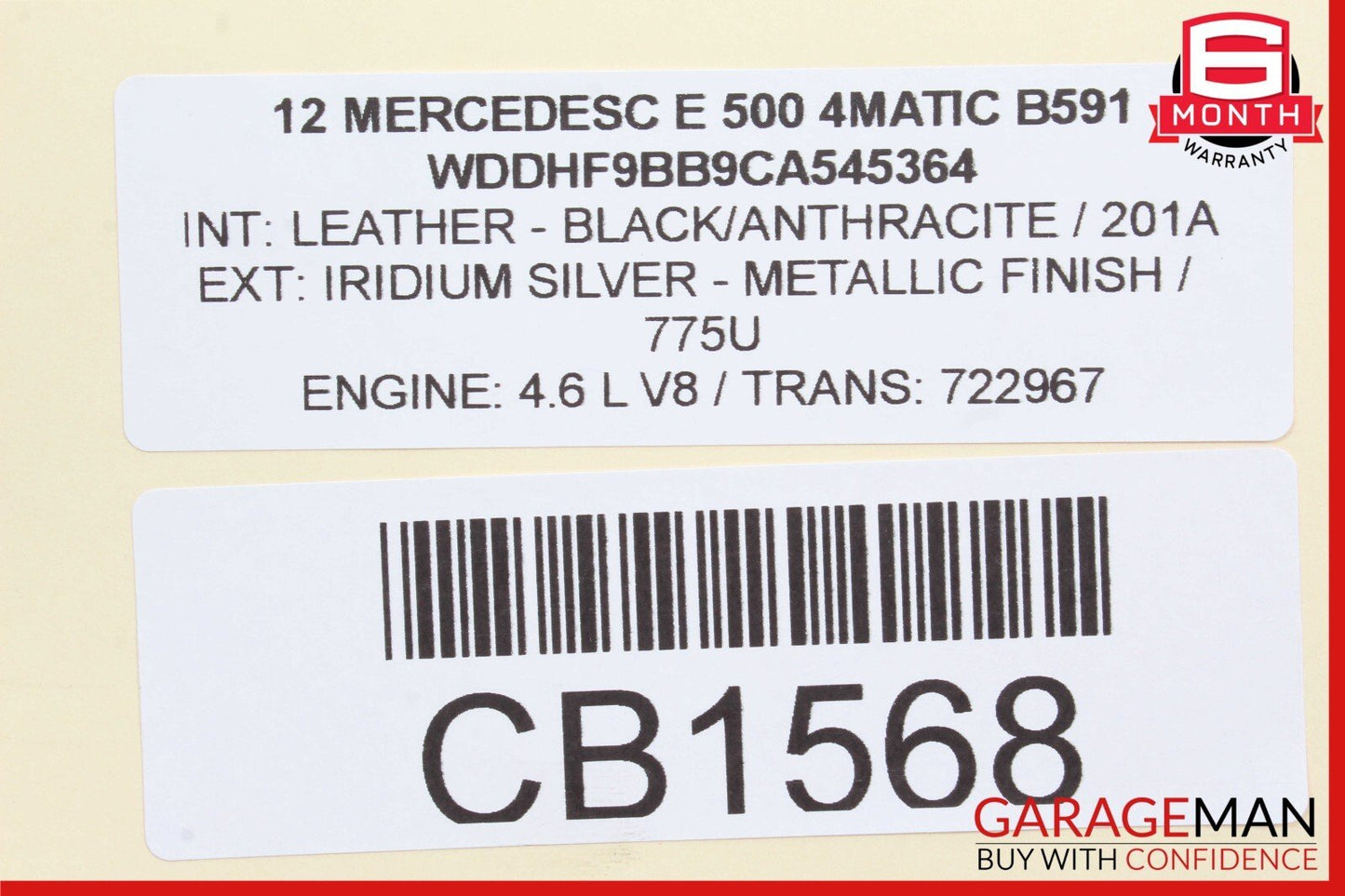 11-18 Mercedes E550 CL550 S550 Left Side Turbocharger Turbo Charger Manifold
