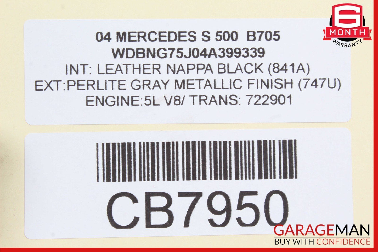 00-06 Mercedes W220 S55 Window Regulator Motor Front Right Side OEM