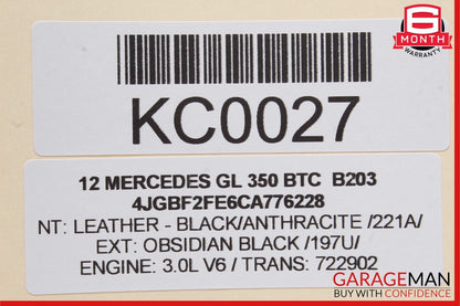 03-12 Mercedes X164 GL350 SLK350 Front Right Side Seat Control Module Unit OEM