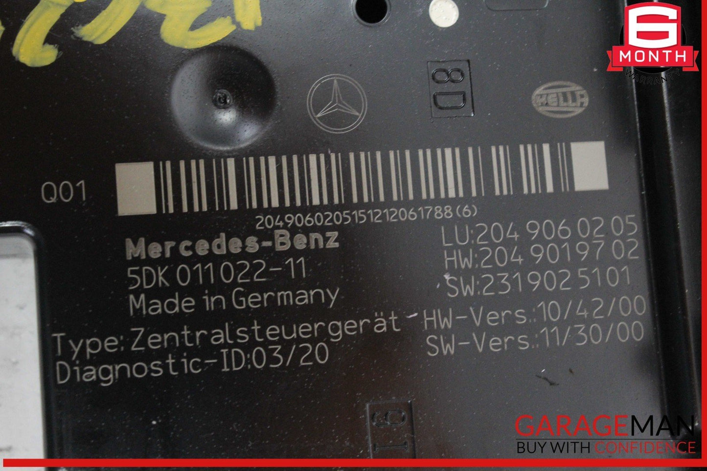 12-14 Mercedes W204 C250 CGI C300 C350 Rear Fuse Relay Box Module 2049060205 OEM