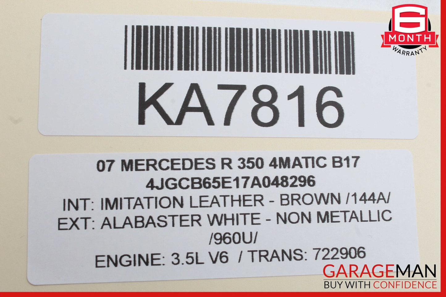 06-08 Mercedes W251 R350 R320 Command Head Unit Navigation Radio CD Player OEM