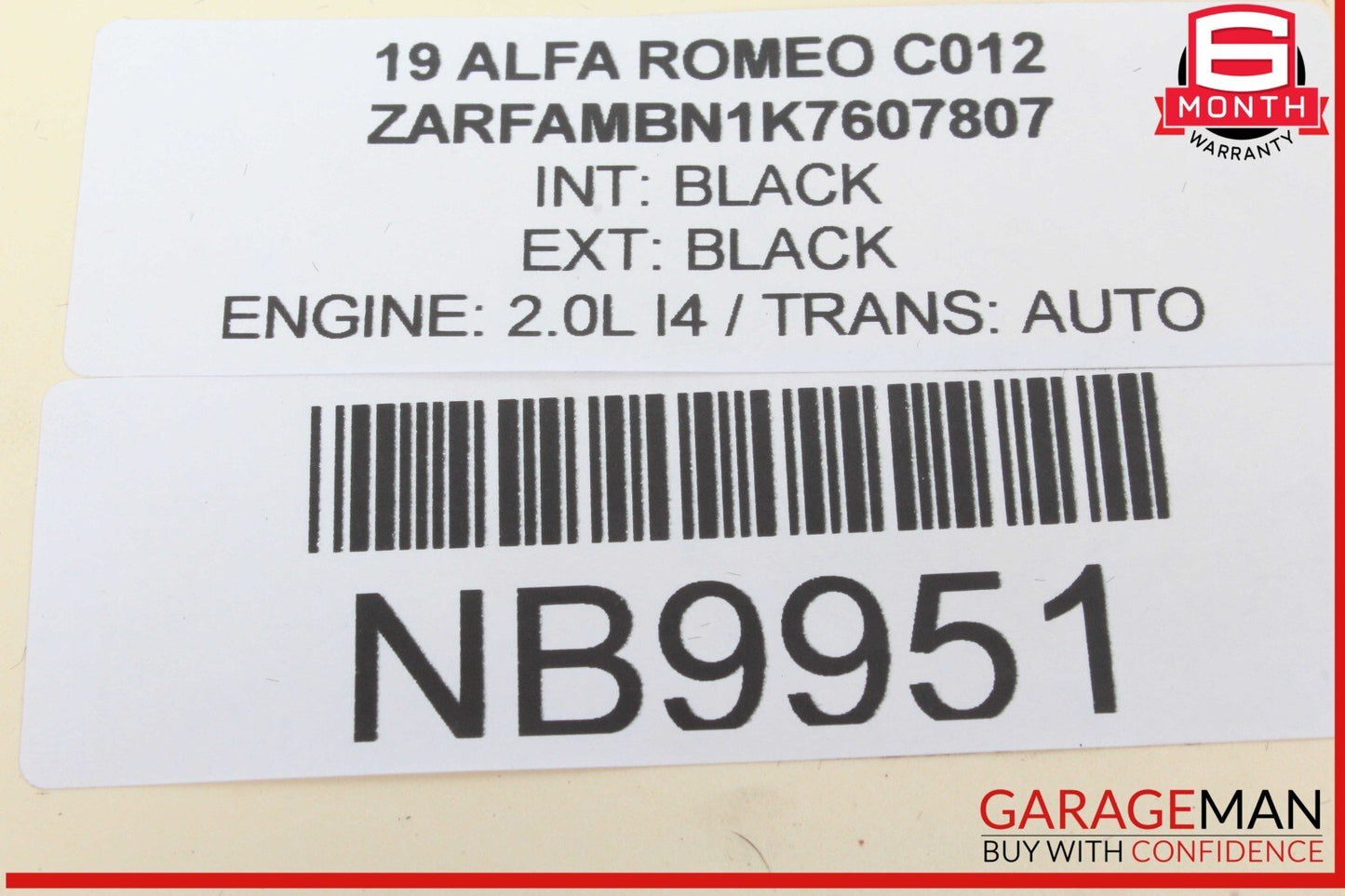 17-22 Alfa Romeo Giulia Dashboard Glovebox Storage Compartment Red OEM