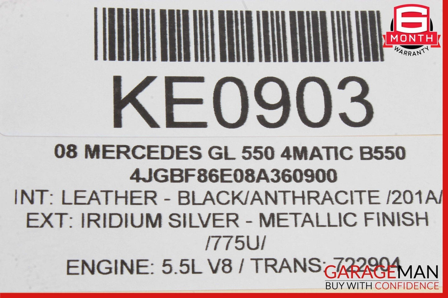 06-12 Mercedes X164 GL550 Rear Seat Headrest Screen Monitor Display Assy Black