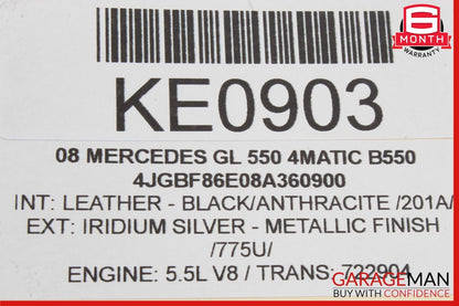 06-12 Mercedes X164 GL550 Rear Seat Headrest Screen Monitor Display Assy Black