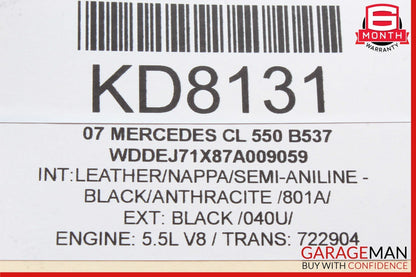 07-09 Mercedes W216 CL550 S550 S63 AMG Night Vision Camera Control Module OEM