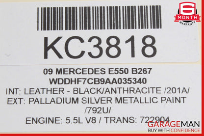 10-17 Mercedes W212 E550 Front / Rear Right Exterior Door Handle Keyless Silver