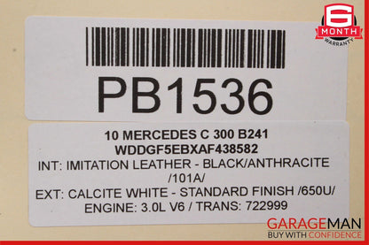 06-11 Mercedes W204 C300 SLK280 3.0L M272 RWD Engine Motor Block Assembly 272947