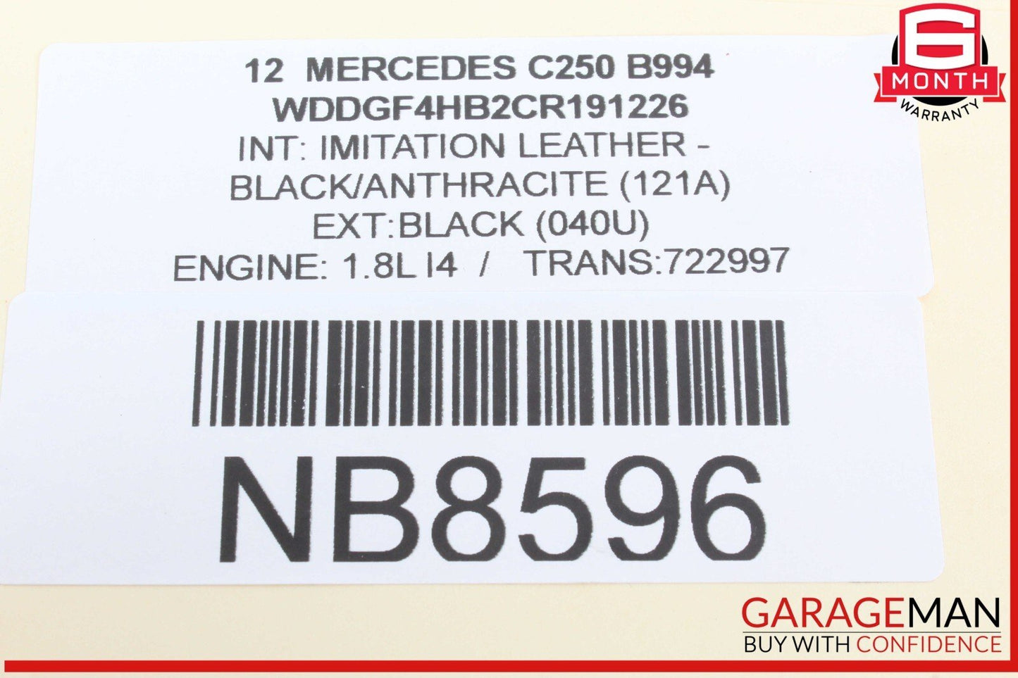 08-17 Mercedes W204 C250 C300 Trunk Lid Latch Lock Actuator 2047500185 OEM