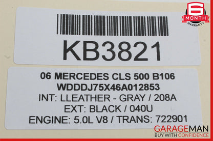 06-11 Mercedes W219 CLS500 CLS550 Rear Left Side Door Control Module Unit OEM