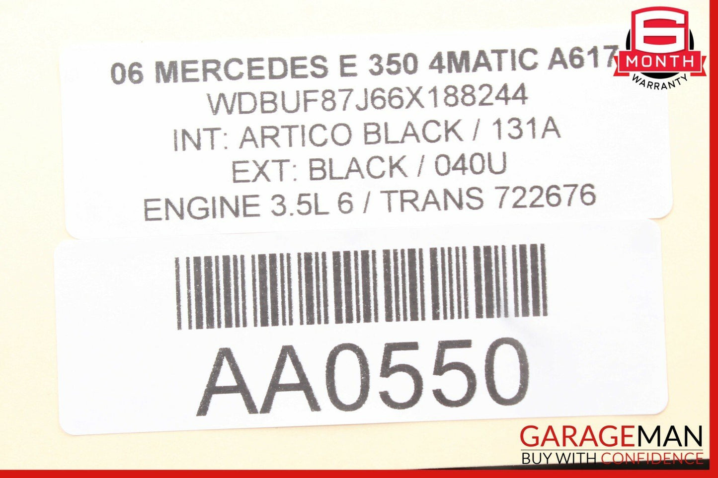 03-09 Mercedes W211 E320 E350 E500 Front Right Side Door Lock Latch Actuator