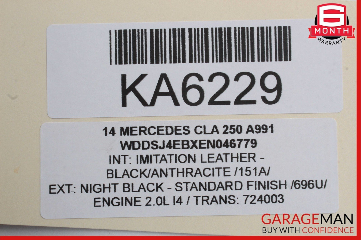 08-14 Mercedes W117 CLA250 Rear Left Side Door Lock Latch Actuator OEM