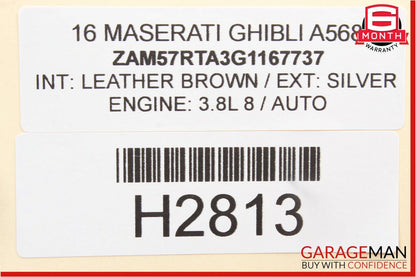 14-17 Maserati Ghibli Rear Left / Right Side Suspension Upper Control Arm