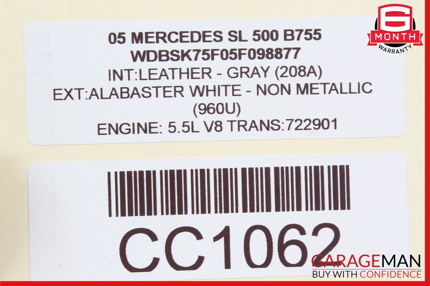 03-08 Mercedes R230 SL500 SL55 AMG Bose Right Door Audio Sound Speaker