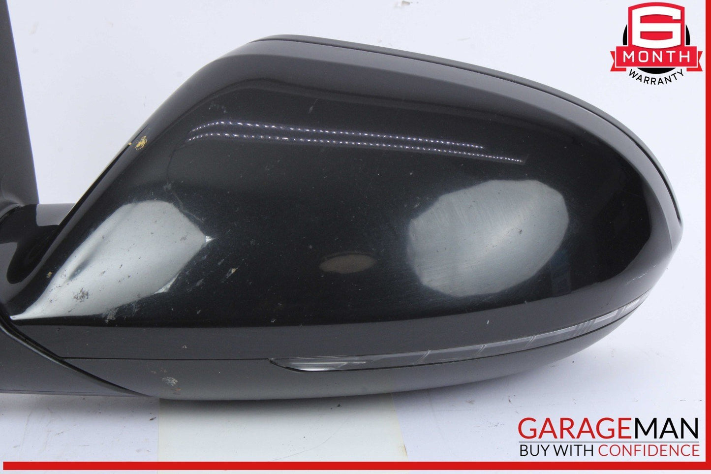 12-18 Audi A6 Front Left Driver Side Door Rear View Mirror Black 4G1857409BE OEM