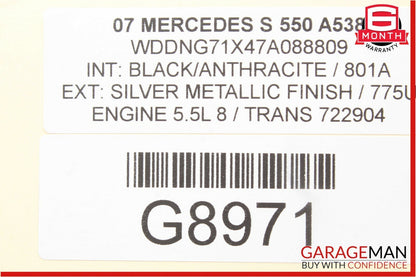 07-09 Mercedes S550 CL550 Sirius Satellite Radio Receiver Control Module