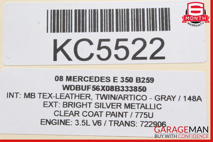 03-09 Mercedes W211 E350 E550 Rear Left Driver Side Window Regulator Motor Unit