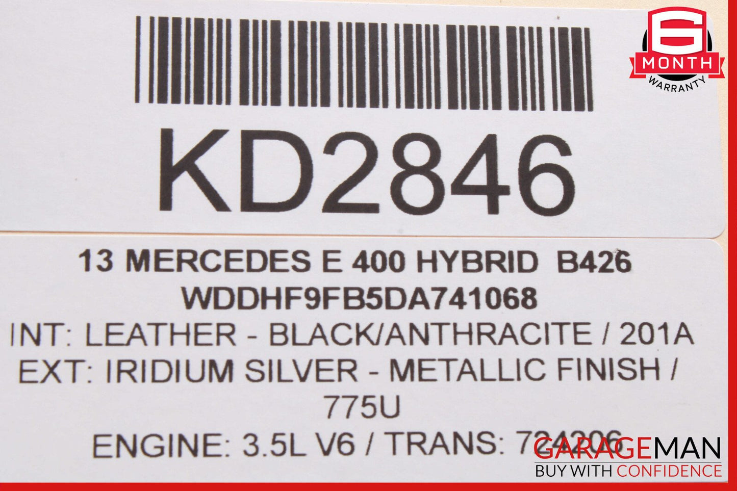 13-15 Mercedes W212 E400 Hybrid Electric AC A/C Air Compressor 0042301911 OEM