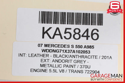 07-10 Mercedes W221 S550 S600 Keyless Go Control Module Unit 2218708086 OEM