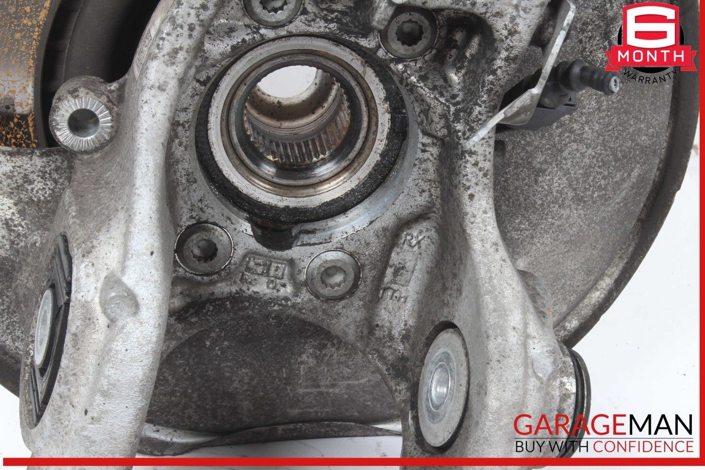 09-18 Audi SQ5 A6 A7 Rear Right Wheel Spindle Knuckle Hub Bearing Brake Rotor