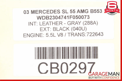 03-06 Mercedes R230 SL55 SL65 AMG Rear Left Hydraulic Shock Strut Absorber OEM
