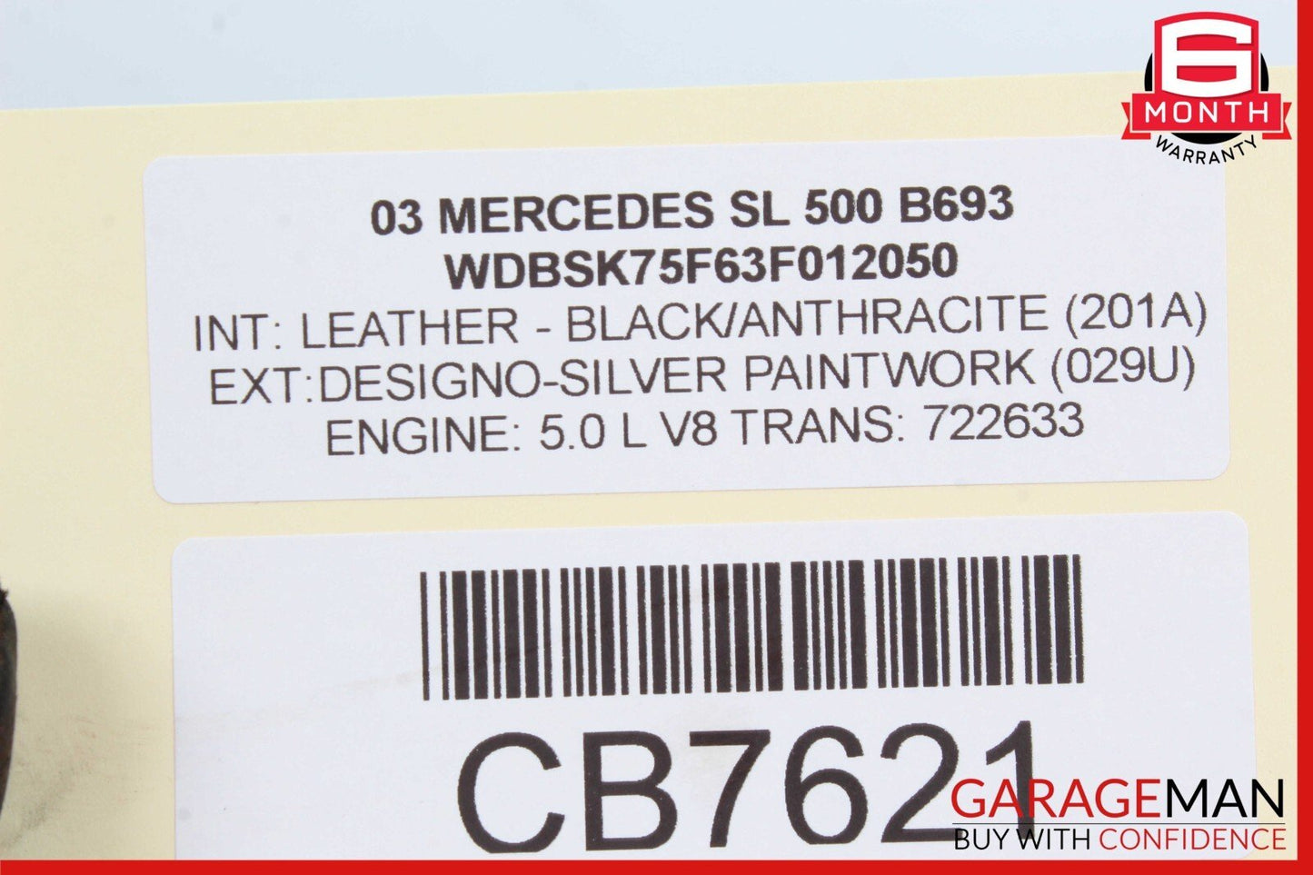00-12 Mercedes R230 SL500 S500 CL500 Seat Vacuum Pump Reservoir Tank OEM