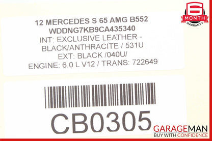 07-14 Mercedes W221 S65 AMG S550 Rear Left Camber Strut Upper Control Arm OEM