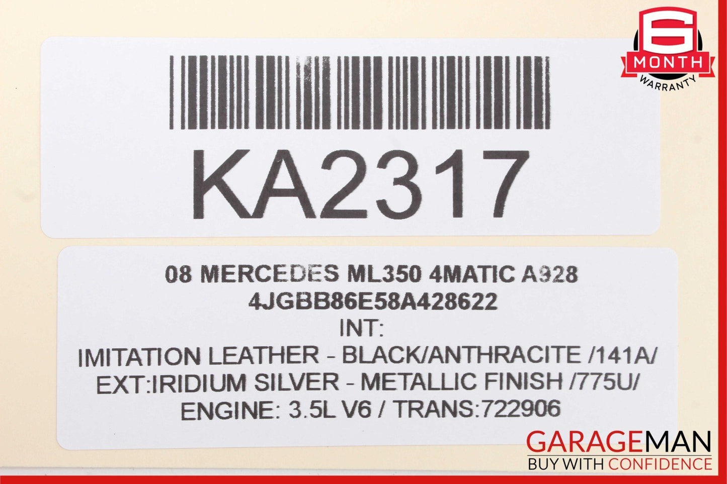 06-11 Mercedes ML350 GL350 GL450 Rear A/C Heater Climate Control Switch Unit OEM