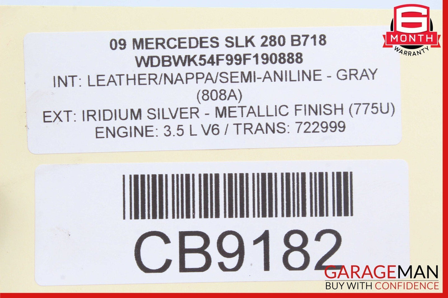 05-11 Mercedes R171 SLK300 Rear Left or Right Side Lower Thrust Control Arm OEM