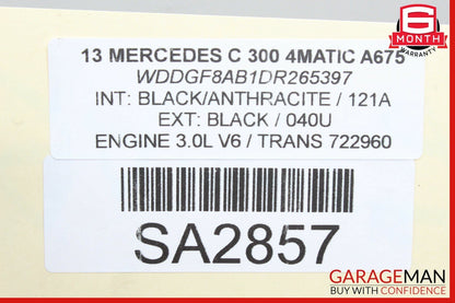 08-14 Mercedes W204 C300 C63 AMG Rear Right / Left Side Lower Control Thrust Arm