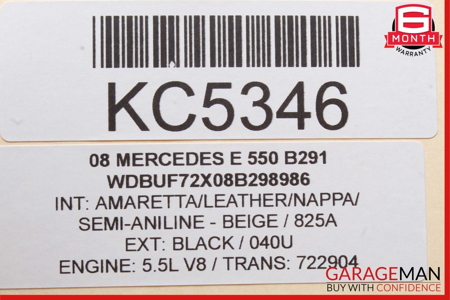 03-12 Mercedes W211 E550 E350 Under Seat Control Module Front Right Side OEM