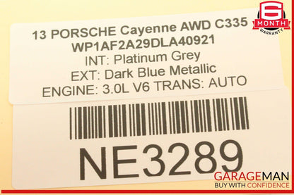 11-14 Porsche Cayenne 958 AWD Rear Left Driver Side Interior Dome Light Lamp OEM