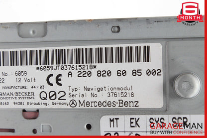 02-08 Mercedes W220 S600 SL550 SL500 Car Navigation DVD CD Player GPS Harman OEM