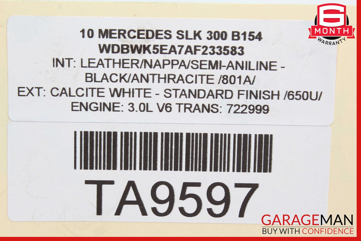 05-11 Mercedes R171 SLK300 SLK55 Front Left Lower Control Arm 20310 OEM