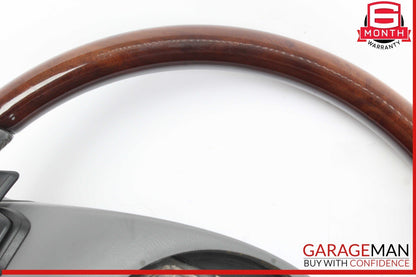 10-14 Mercedes W221 S550 S600 Steering Wheel w/ Paddle Shifters Gray Wood OEM