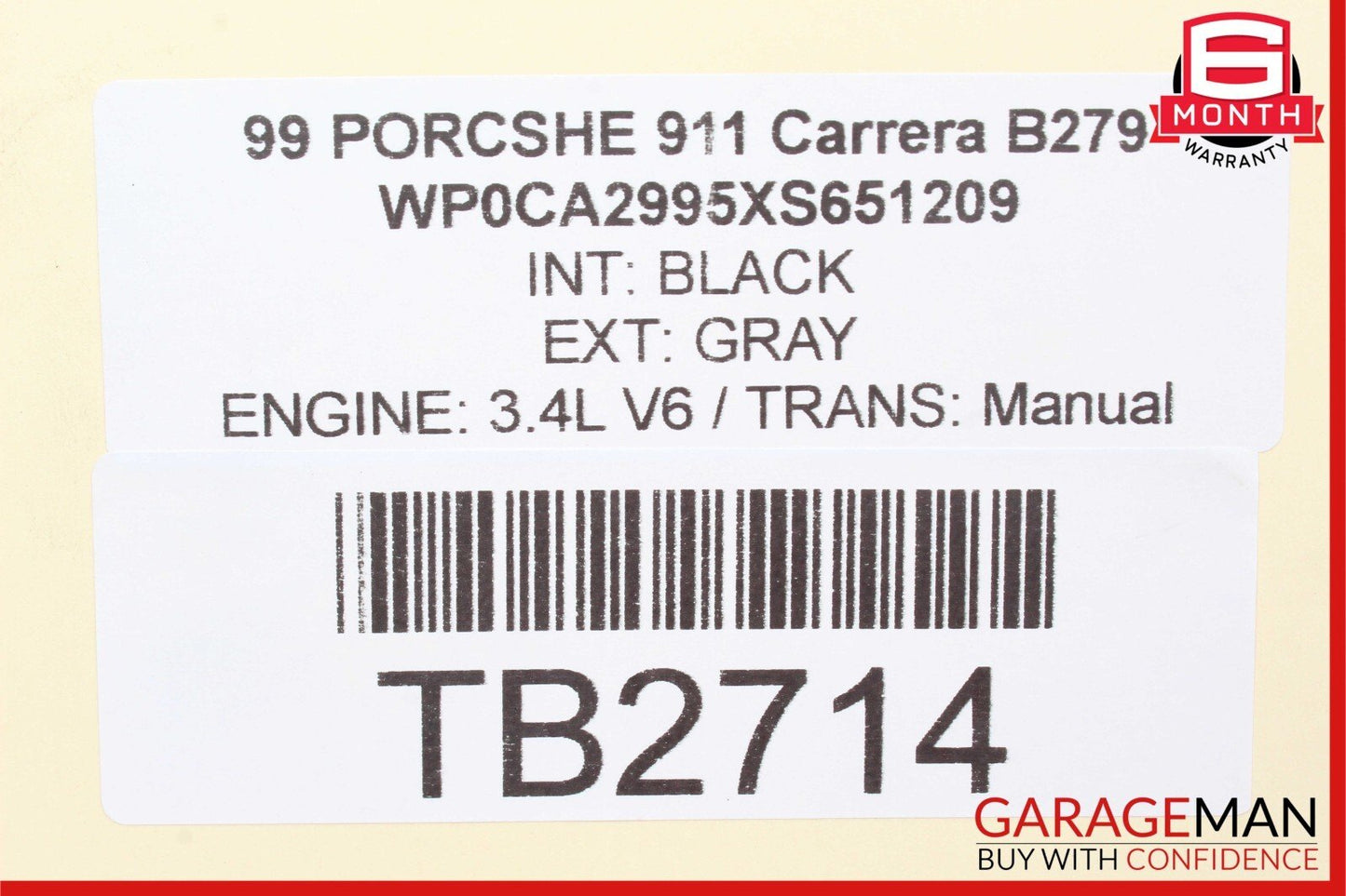 97-04 Porsche 911 Carrera Front Right Side Suspension Trailing Control Arm OEM