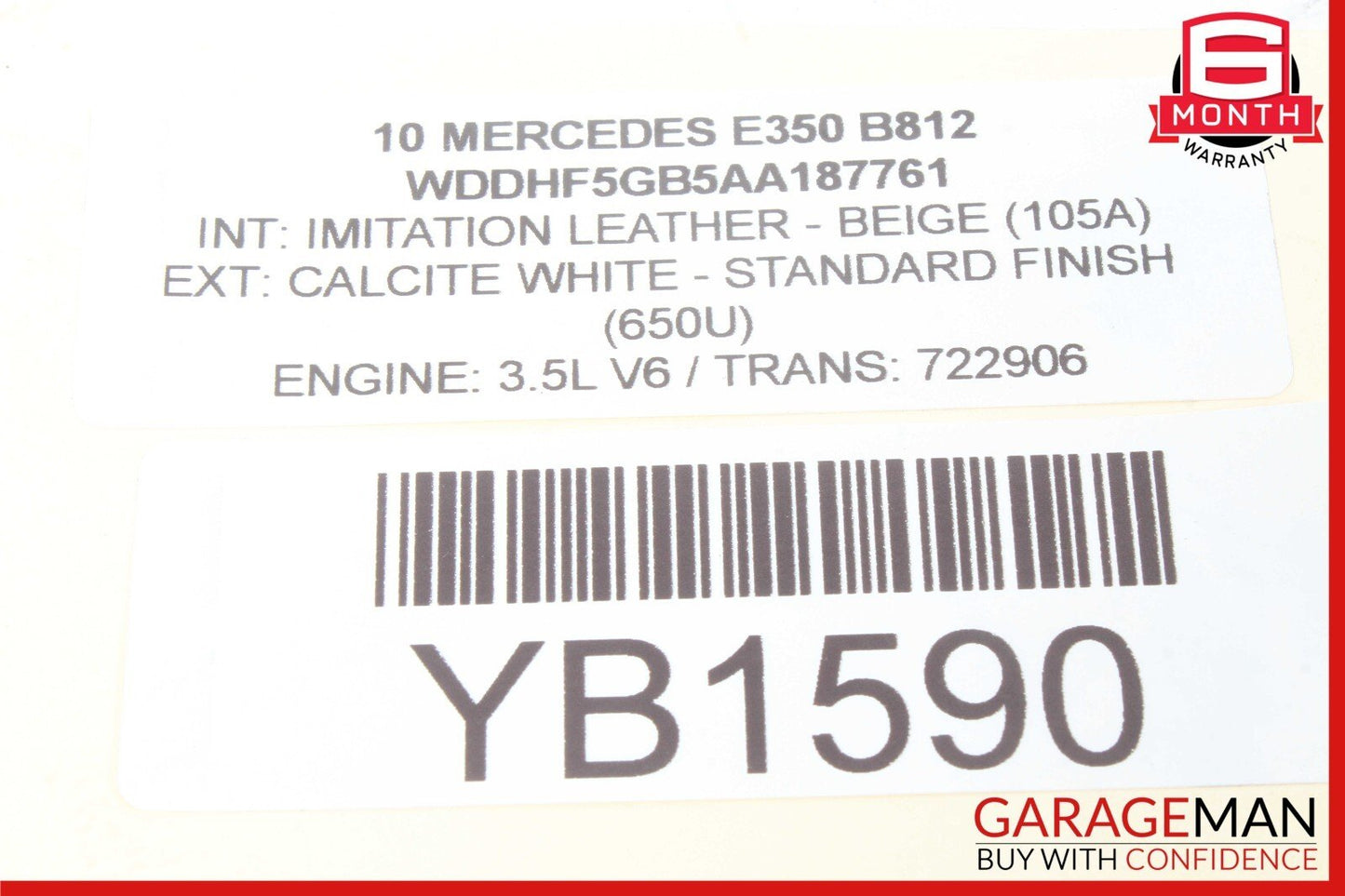 06-13 Mercedes W211 E350 R350 Front Right Engine Timing Chain Cover Plate OEM