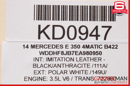 08-20 Mercedes W212 E350 SLK250 C350 Seat Control Module Front Right Side OEM