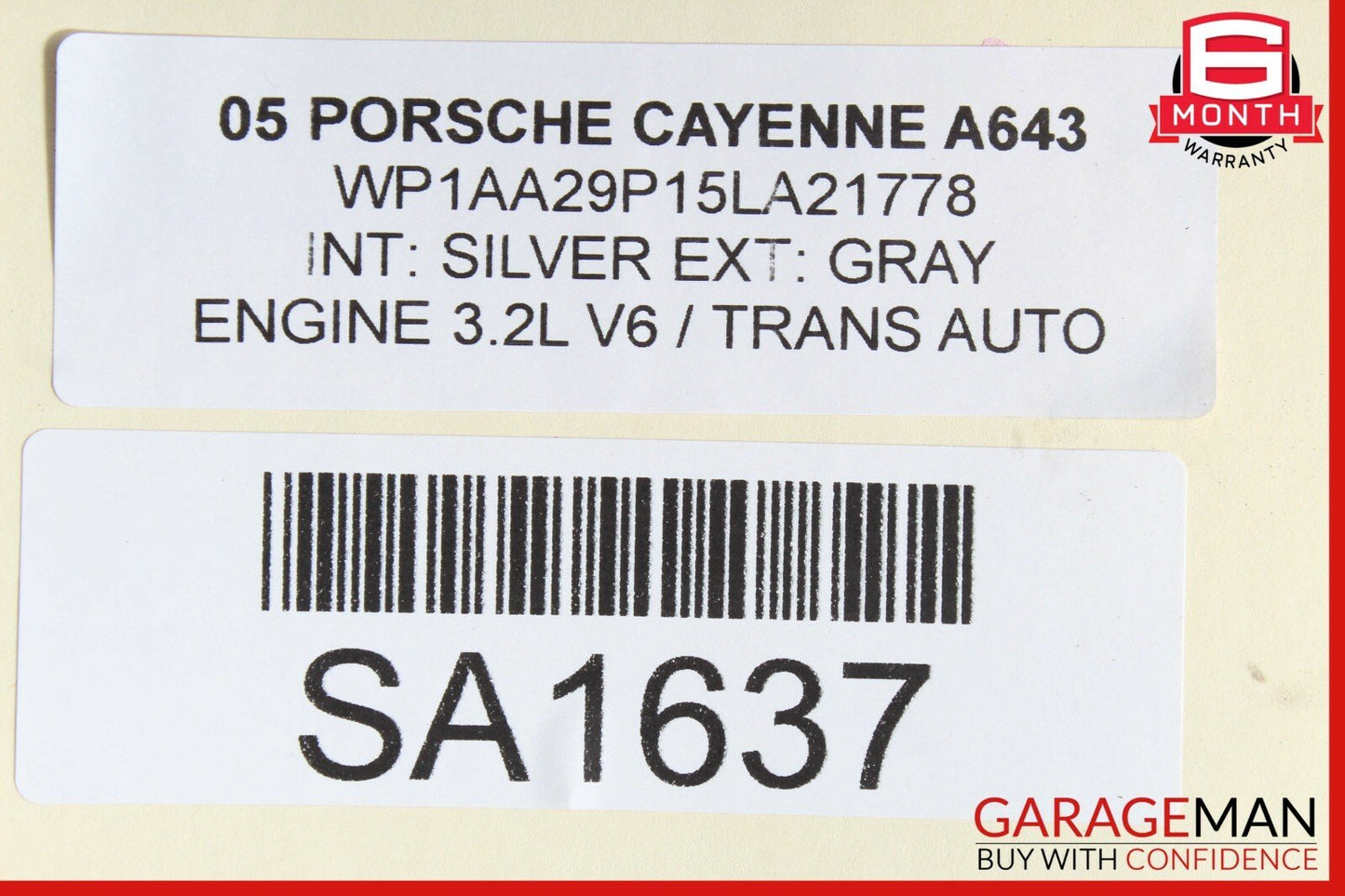 03-10 Porsche Cayenne 955 957 Front Bumper Reinforcement Impact Crash Rebar Bar