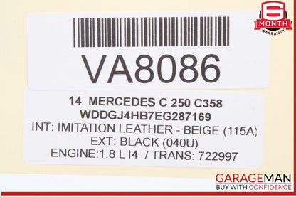 08-18 Mercedes W204 C250 C300 Front Left Driver Side Seat Control Module OEM