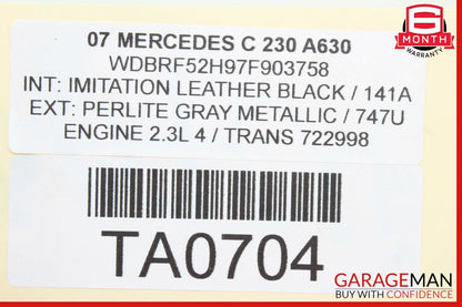 01-09 Mercedes W203 C230 Front Right Passenger Seat Motor 0390203207 OEM