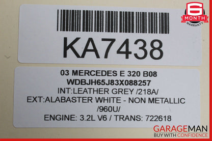 98-03 Mercedes W211 E320 Exterior Door Handle Front Right Passenger Side OEM
