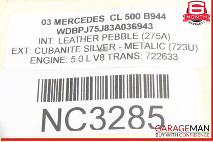 03-08 Mercedes W215 CL500 Frame Floor Wiring Wire Cable Harness 2305407207 OEM
