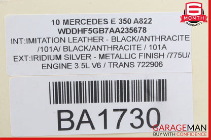 08-15 Mercedes W204 C250 C300 E350 Trunk Lid Latch Lock Actuator 2047500185 OEM