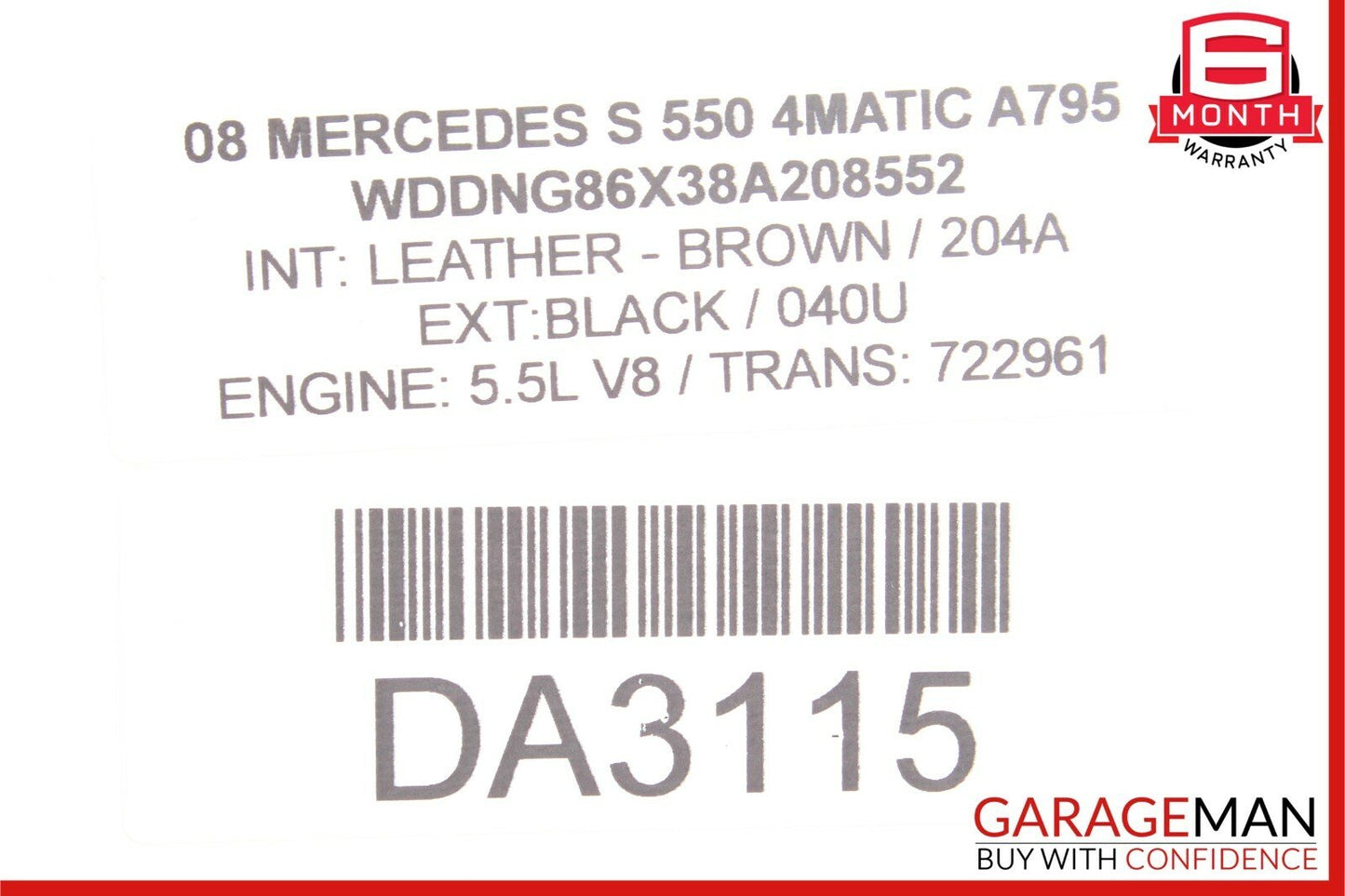 10-13 Mercedes W221 S400 S550 Front Right Side Seatbelt Seat Belt Retractor OEM